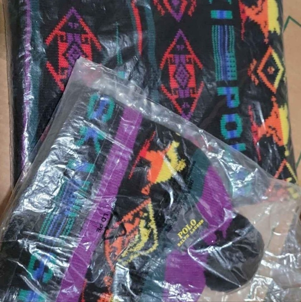 Polo scarf and Hat.  SKI POLO KNIT SET